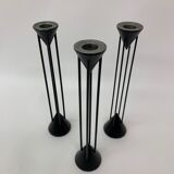 Set of 3 Post Modern candle sticks , 1980's