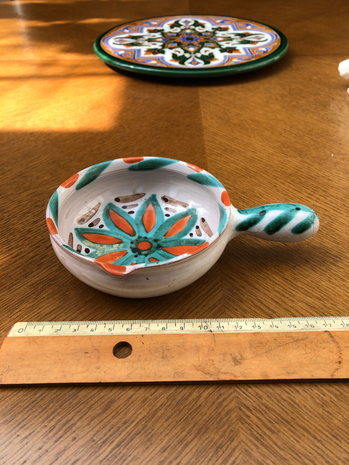 Vallauris pan signed Fazio