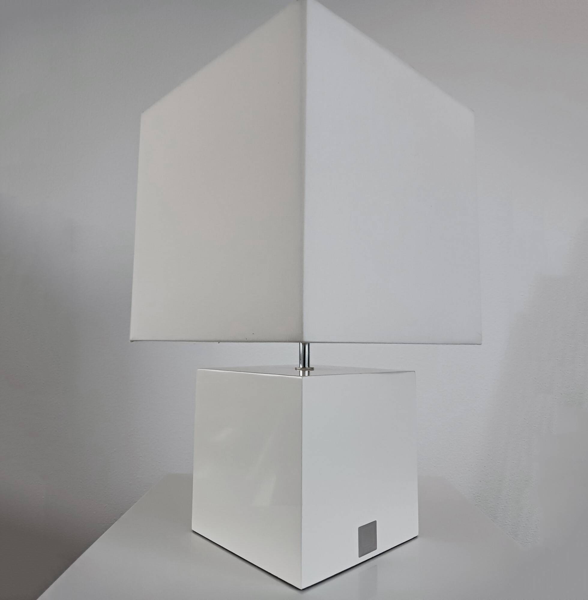 Lampe Moderniste Vintage • Cube • Jan des Bouvrie • 1990