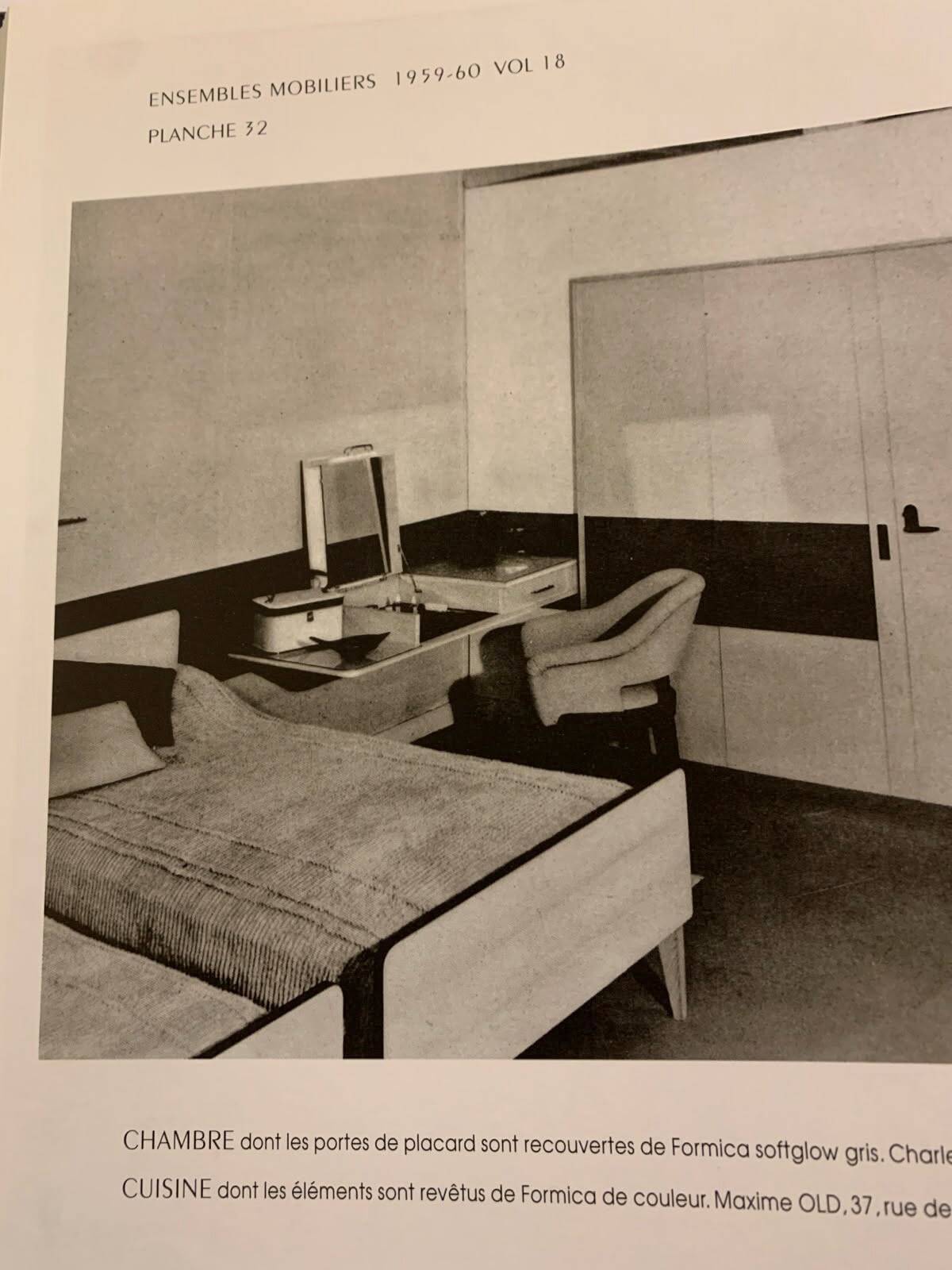 Pair of vintage armchairs by designer Charles Ramos, 1950s.