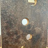 Vintage wood and metal lamp 47cm