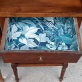Pair of bedside tables in walnut 19th