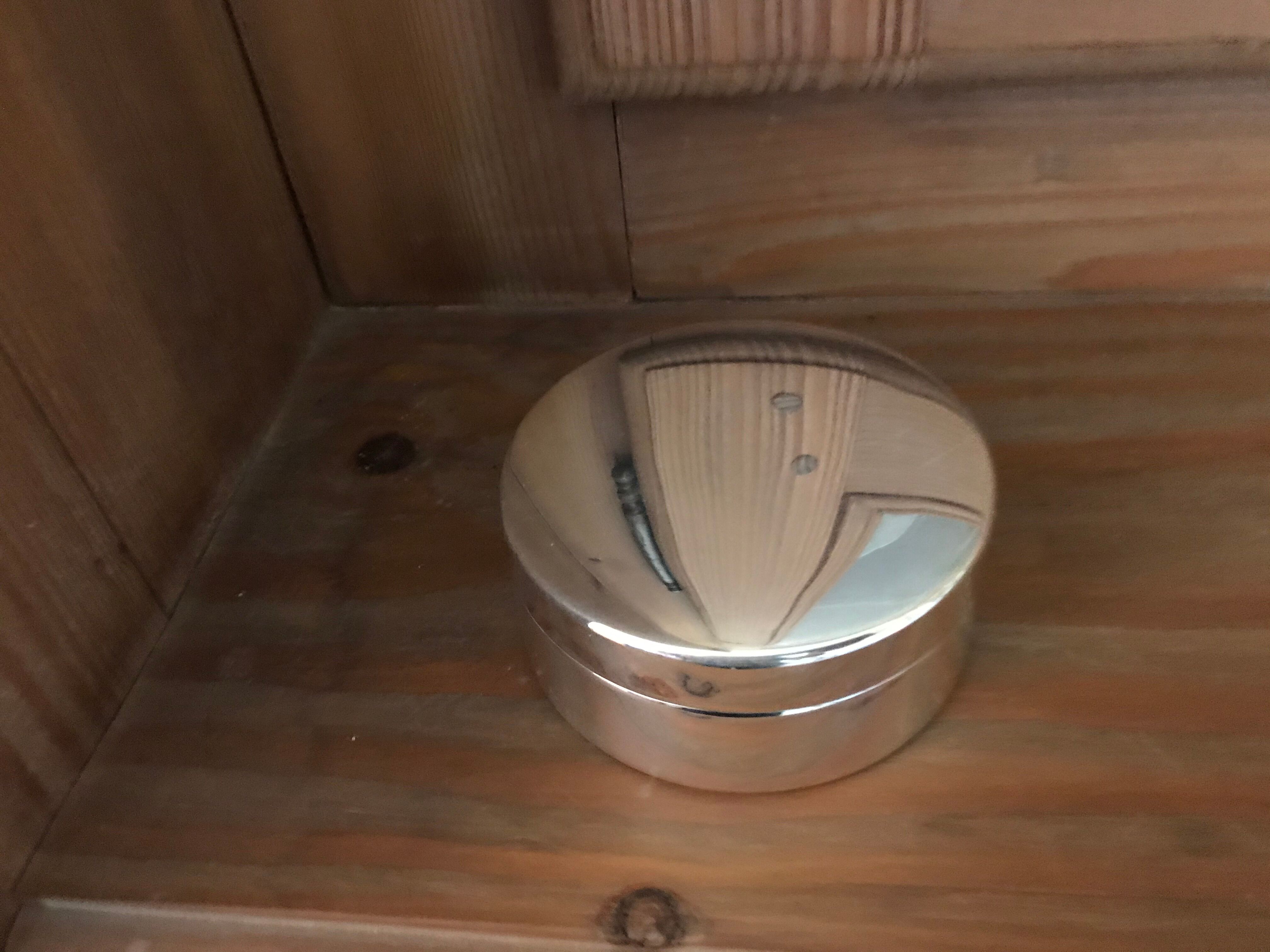 Silver metal candy box