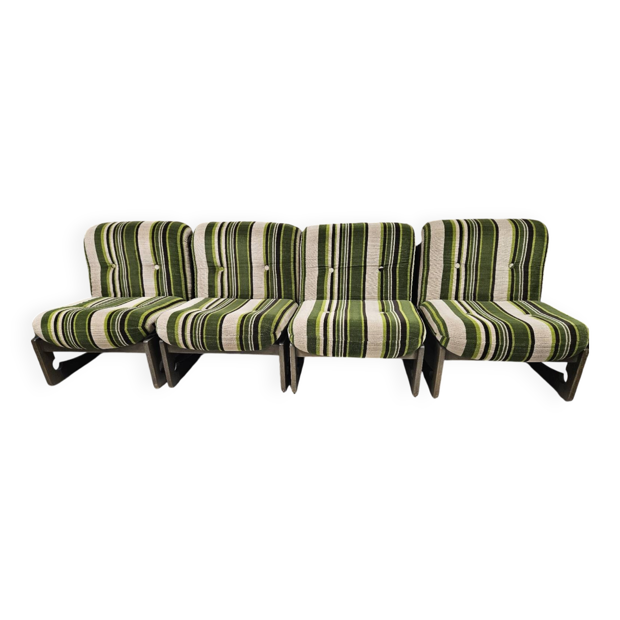 Set of 4 armchairs 1960/1970