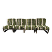 Set of 4 armchairs 1960/1970