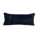 Coussin en fourrure synthétique bleu canard
