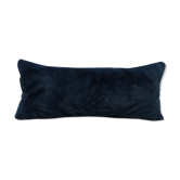 Coussin en fourrure synthétique bleu canard