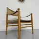 Danish Scandinavian safari chair from the 60s by Farstrup Stolen