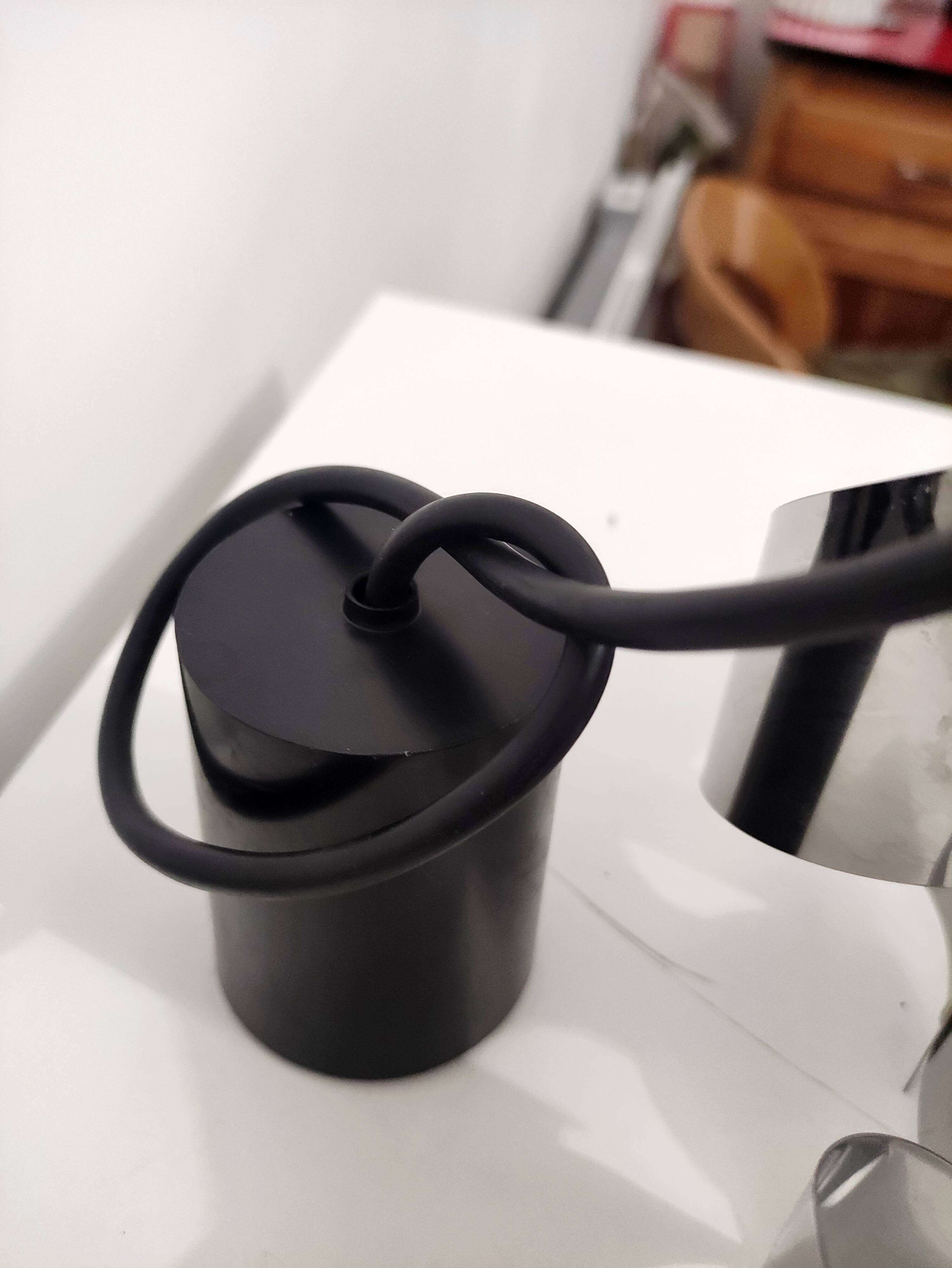 Space Age swirl pendant light