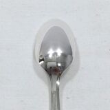 12 mocha spoons silver metal flag