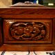 Vintage wooden box tea box 19th century Asia Indochina China