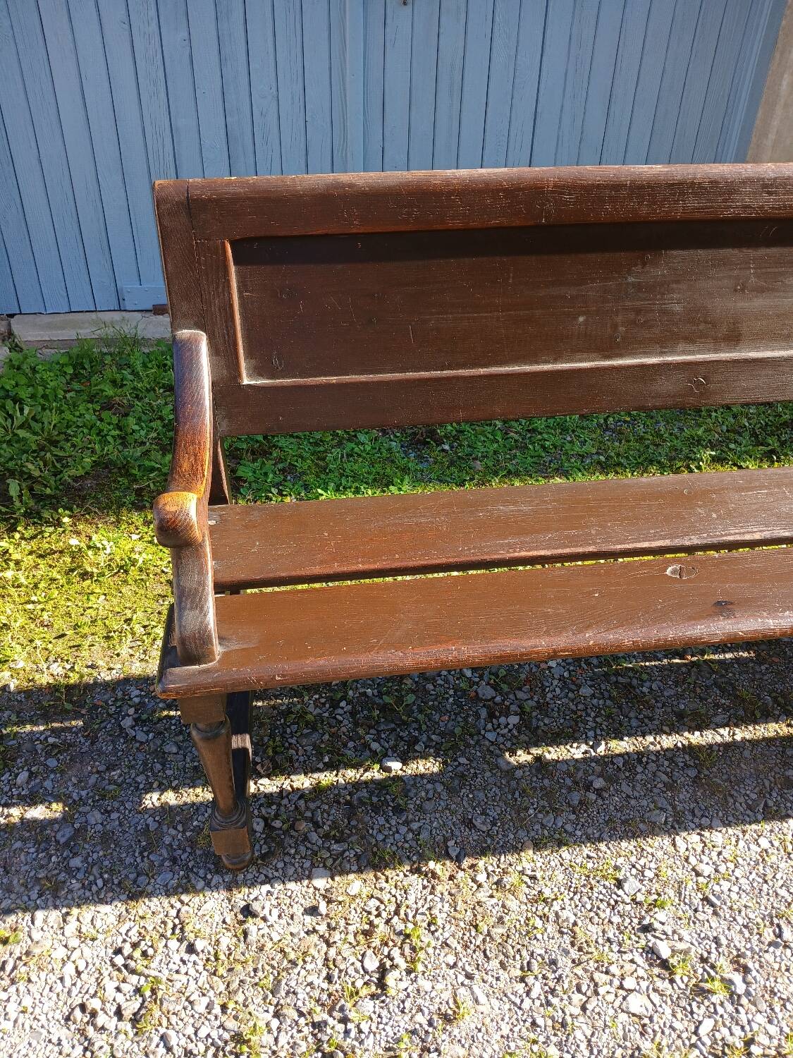 Pair of antique church pews
