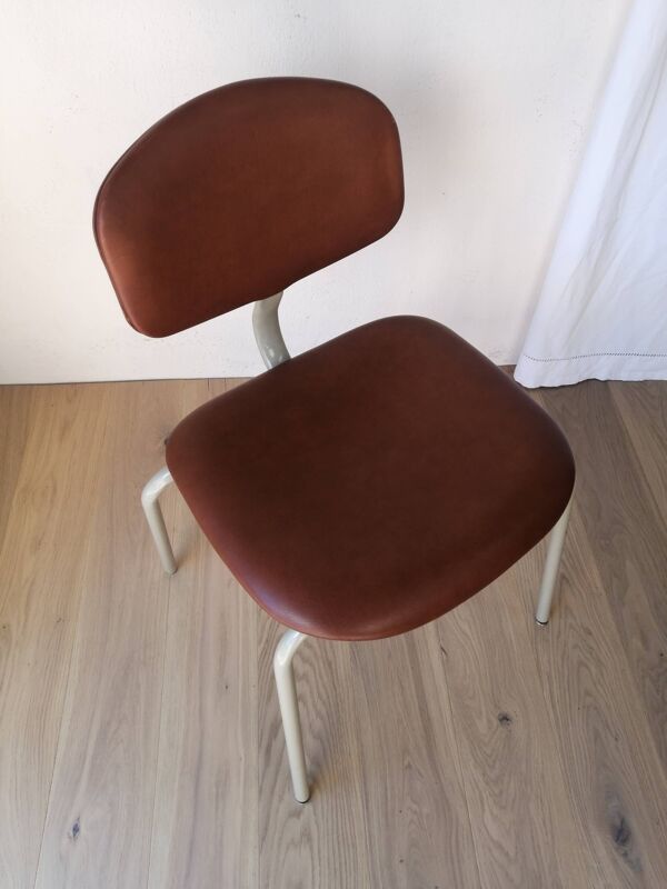 Lot de 4 chaises 420-44 Strafor-Steelcase Vintage