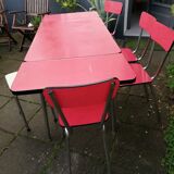 Table and chairs/stabonet in 60s formica