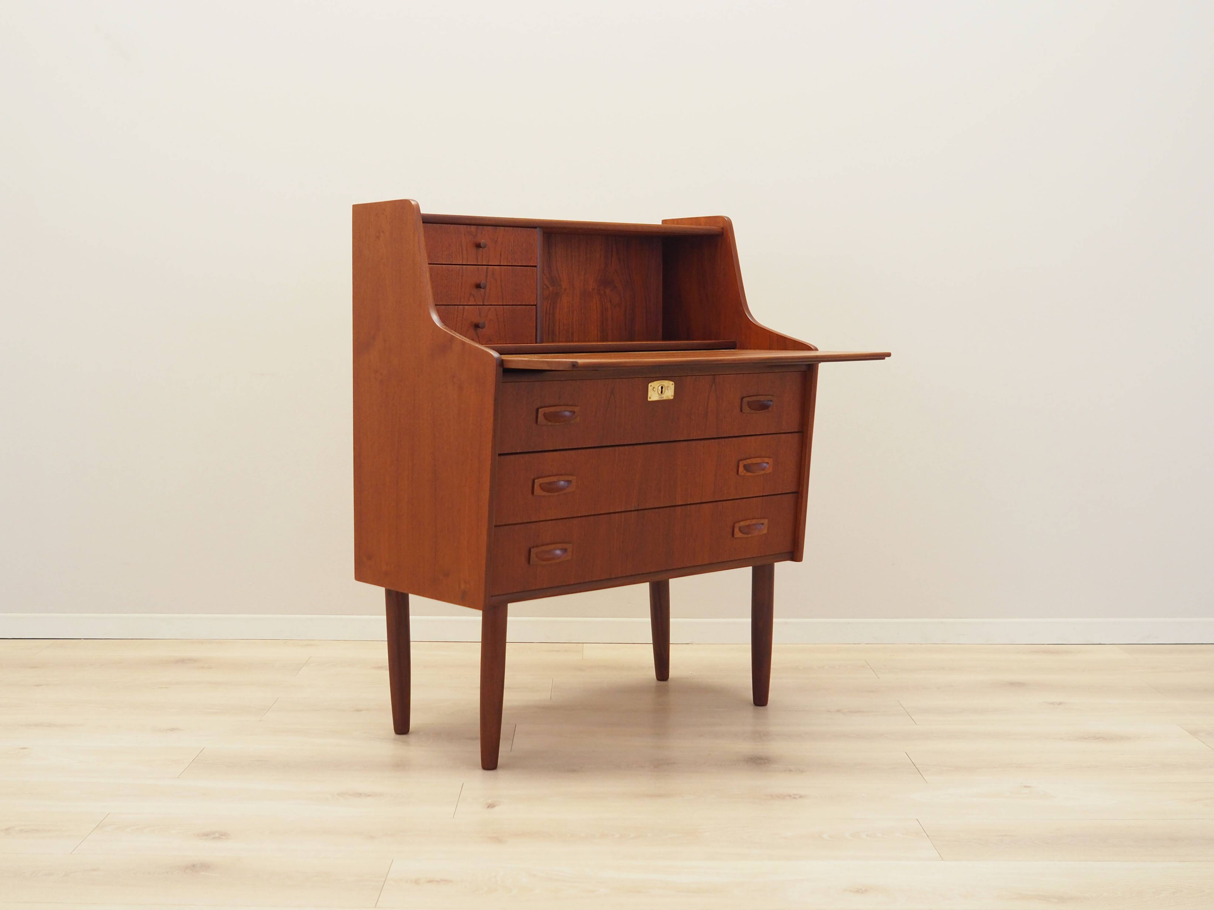 Teak secretary, Danish design, 1970s, production: Denmark