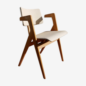 Chair vintage by the workshop of the curved wood of the Vosges