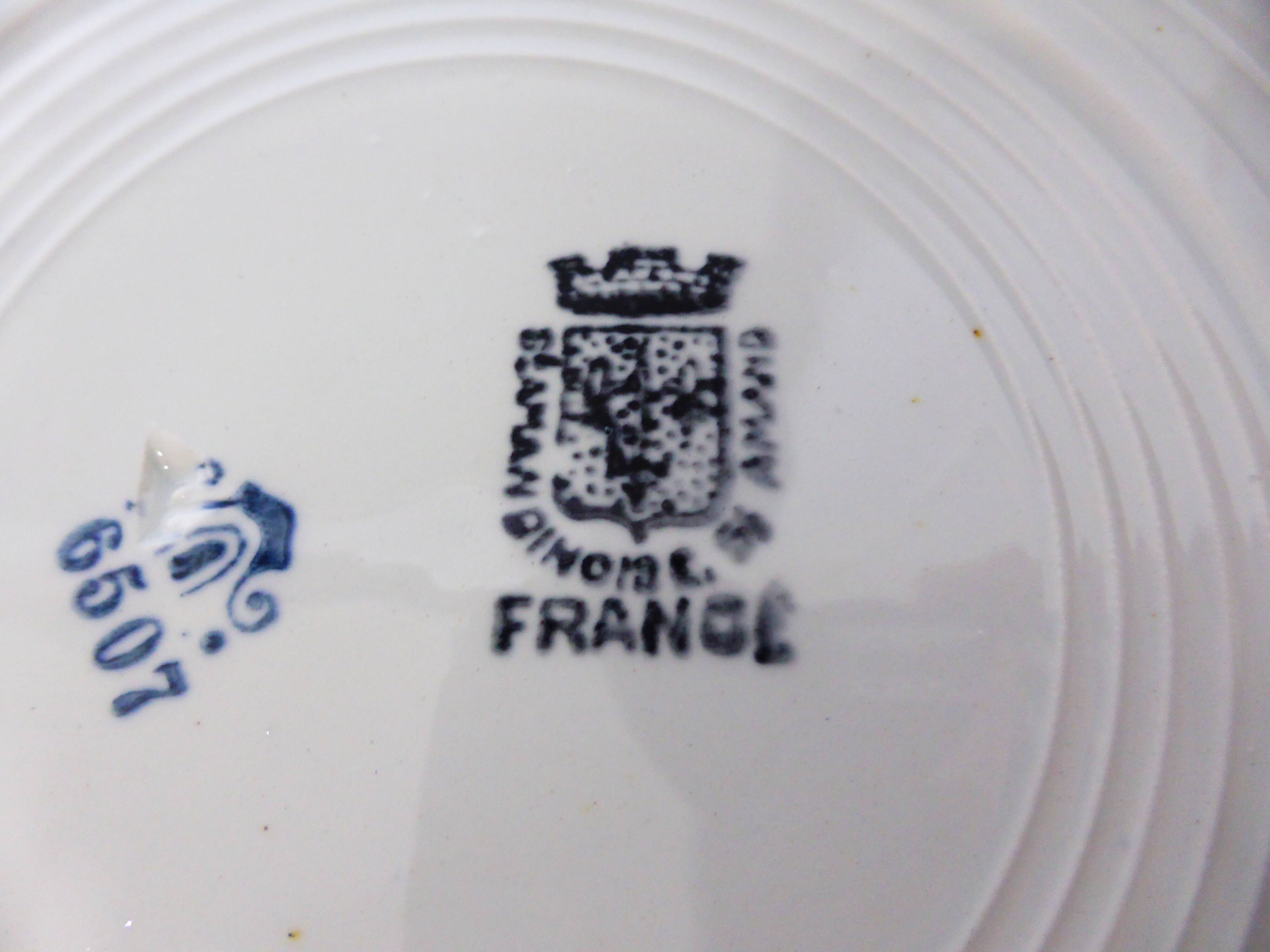 4 vintage deep plates from St Amand 220631