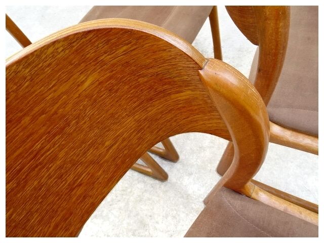 Set of 4 sleds chairs Baumann, 1960
