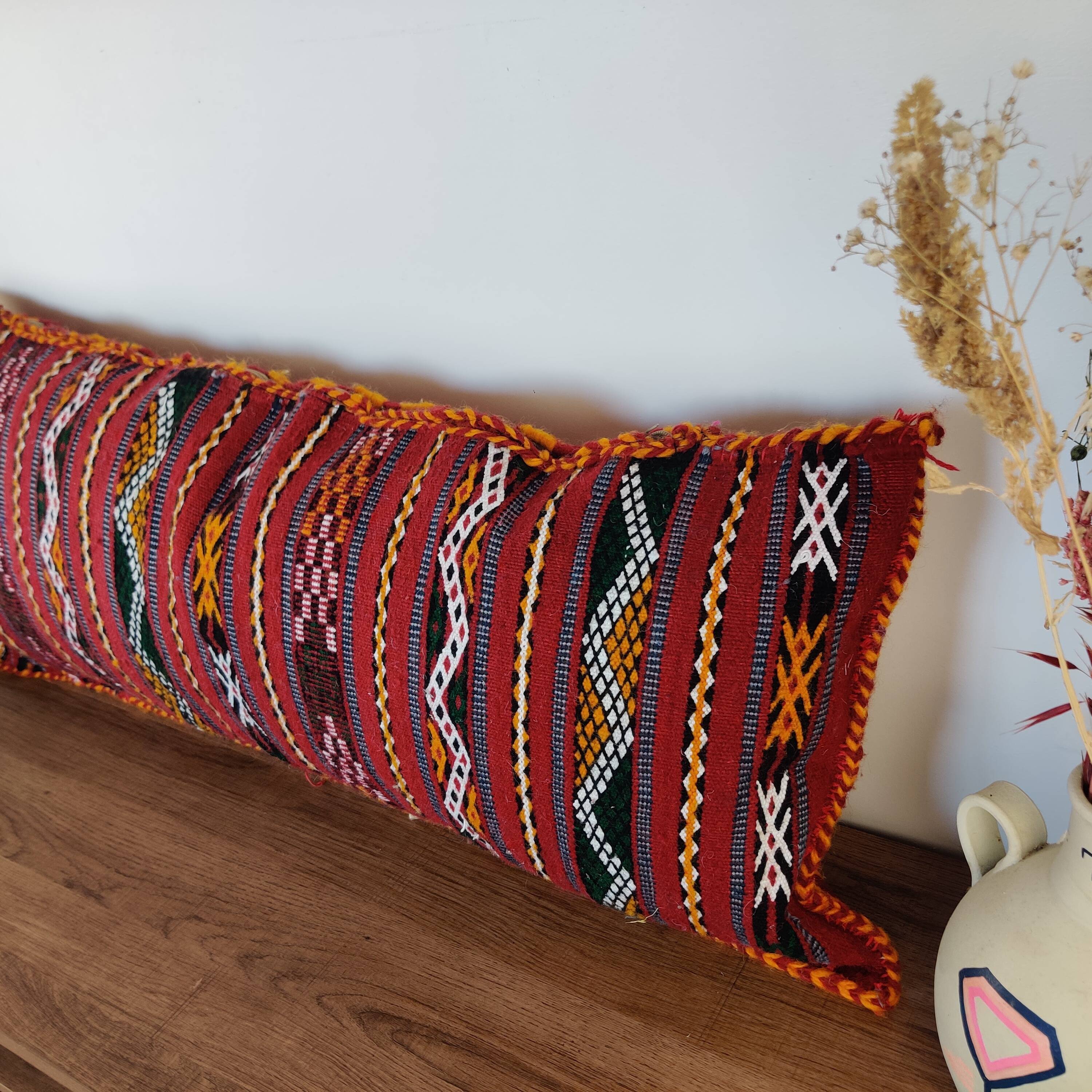 Long Moroccan cushion Ethnic Kilim