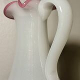 Opaline Pitcher Baccarat / Saint Louis 19th century