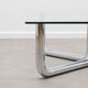 70s design chrome tubular coffee table