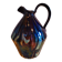 Antique pitcher carafe in midnight blue marbled ceramic