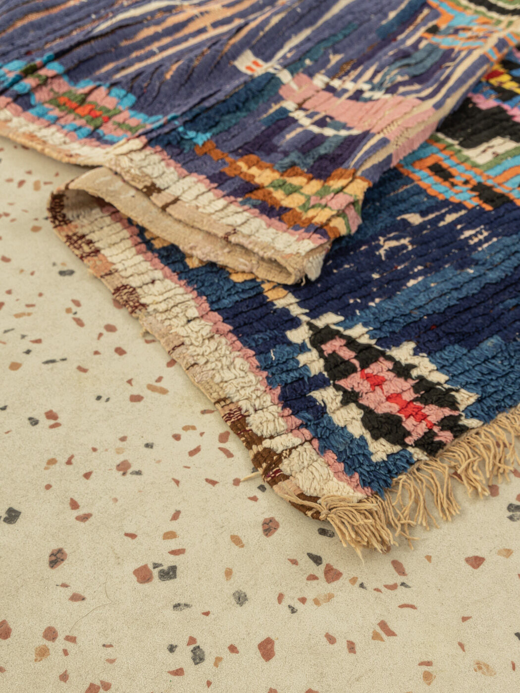 Vintage azilal, berber rug, 97 x 223