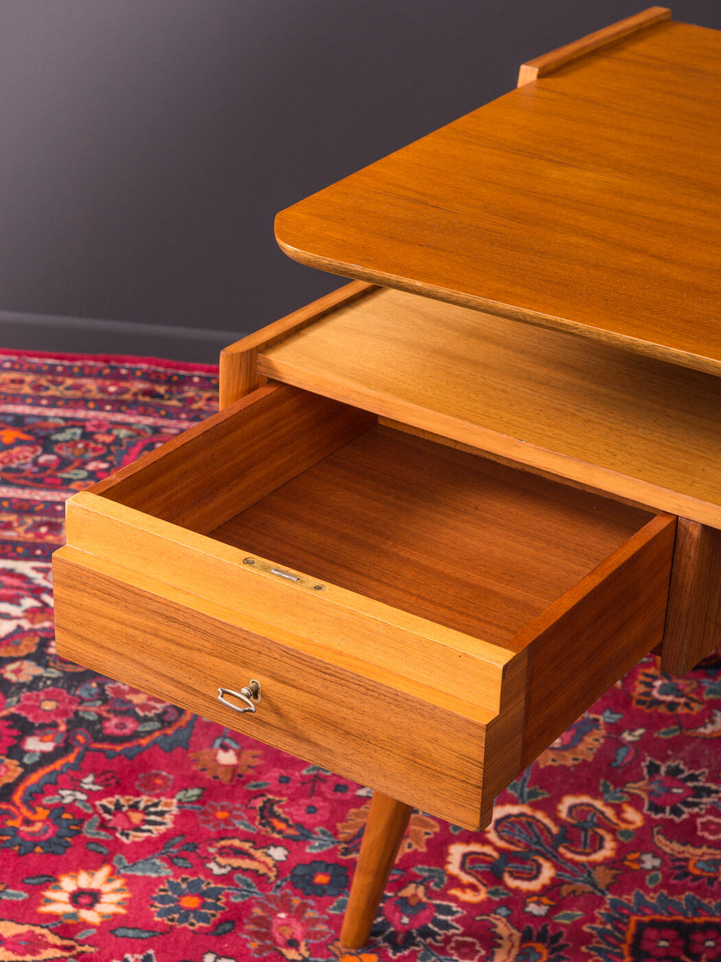 Walnut desk by WK Möbel from the 1950s