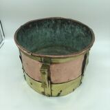 Old copper and brass pot cover 20th century