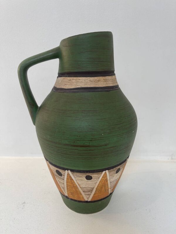 Vase pichet West Germany SPAR Keramik vert – céramique vintage années
