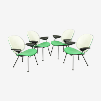 Set of 4 Kembo chairs by W.H. Gispen