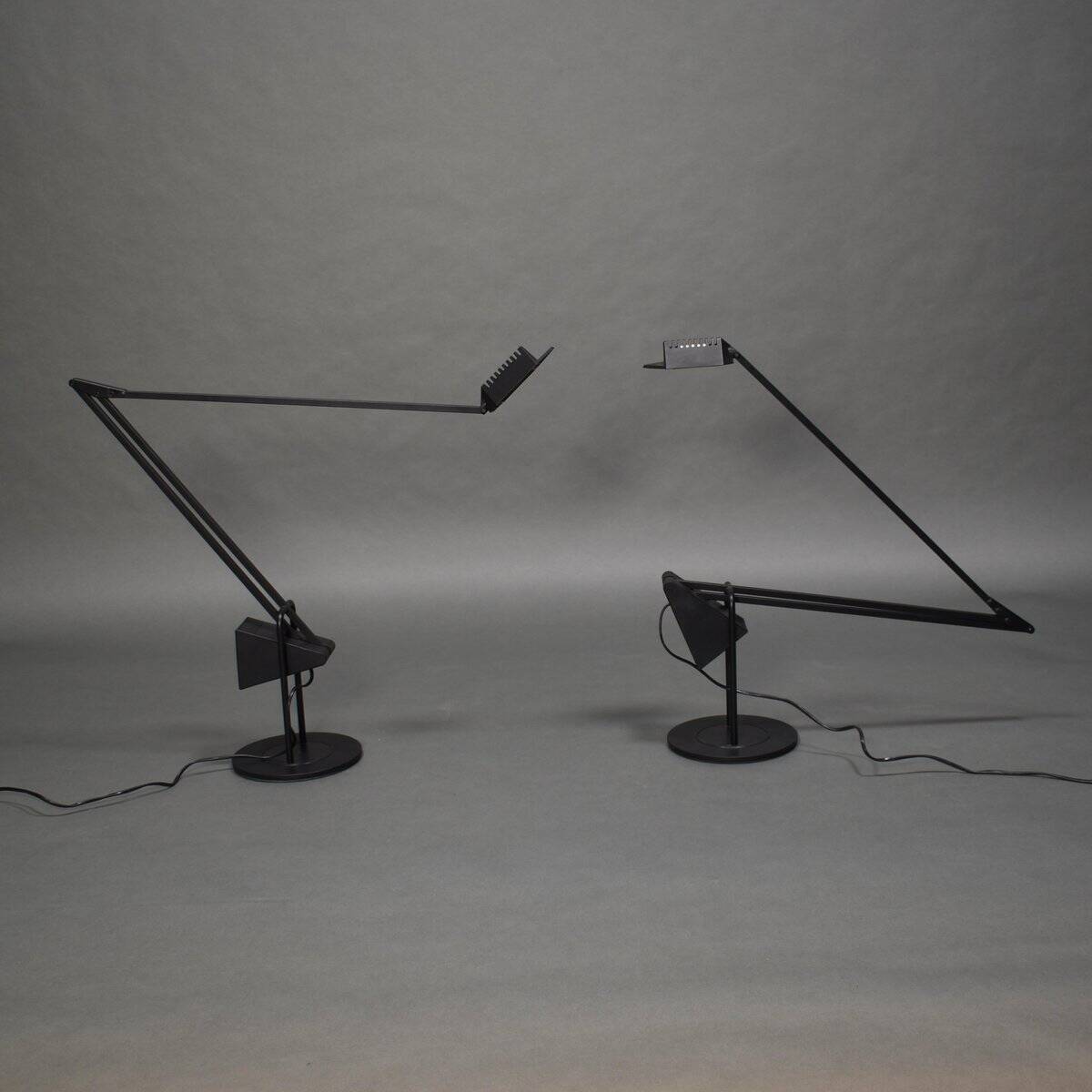 Lampes de table Flamant rose par Fridolin Naef pour Luxo, années 1980, ensemble de 2
