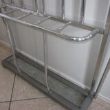 Aluminum coat rack from the 1950s