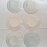 Vintage blue pink dinner plates