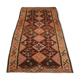 Antique turkish tribal rug 125x288cm
