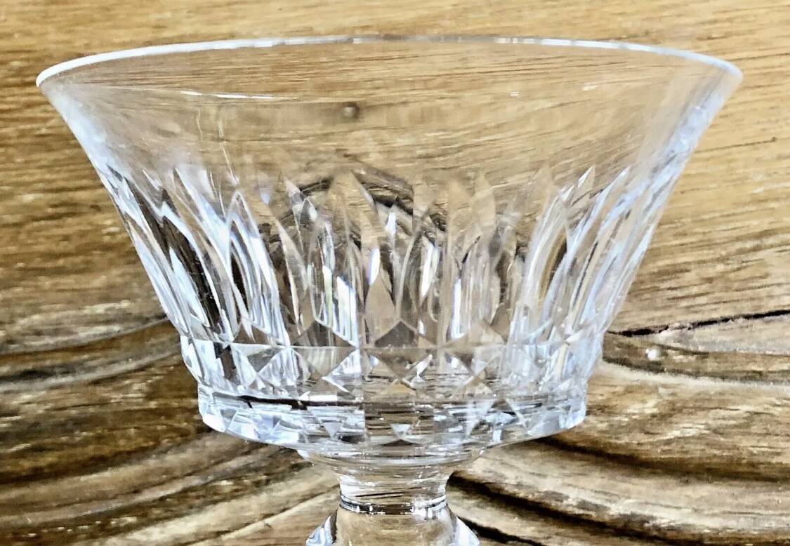 6 old Baccarat crystal champagne glasses Piccadilly model signed