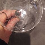 Service verres et carafe à eau cristal Baccarat mimosa