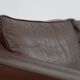 Vintage Mid-Century Scandinavian Modern Brown Leather Sofa, 1970s