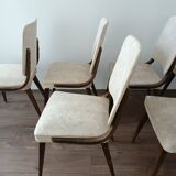 Série de 6 chaises design 1960
