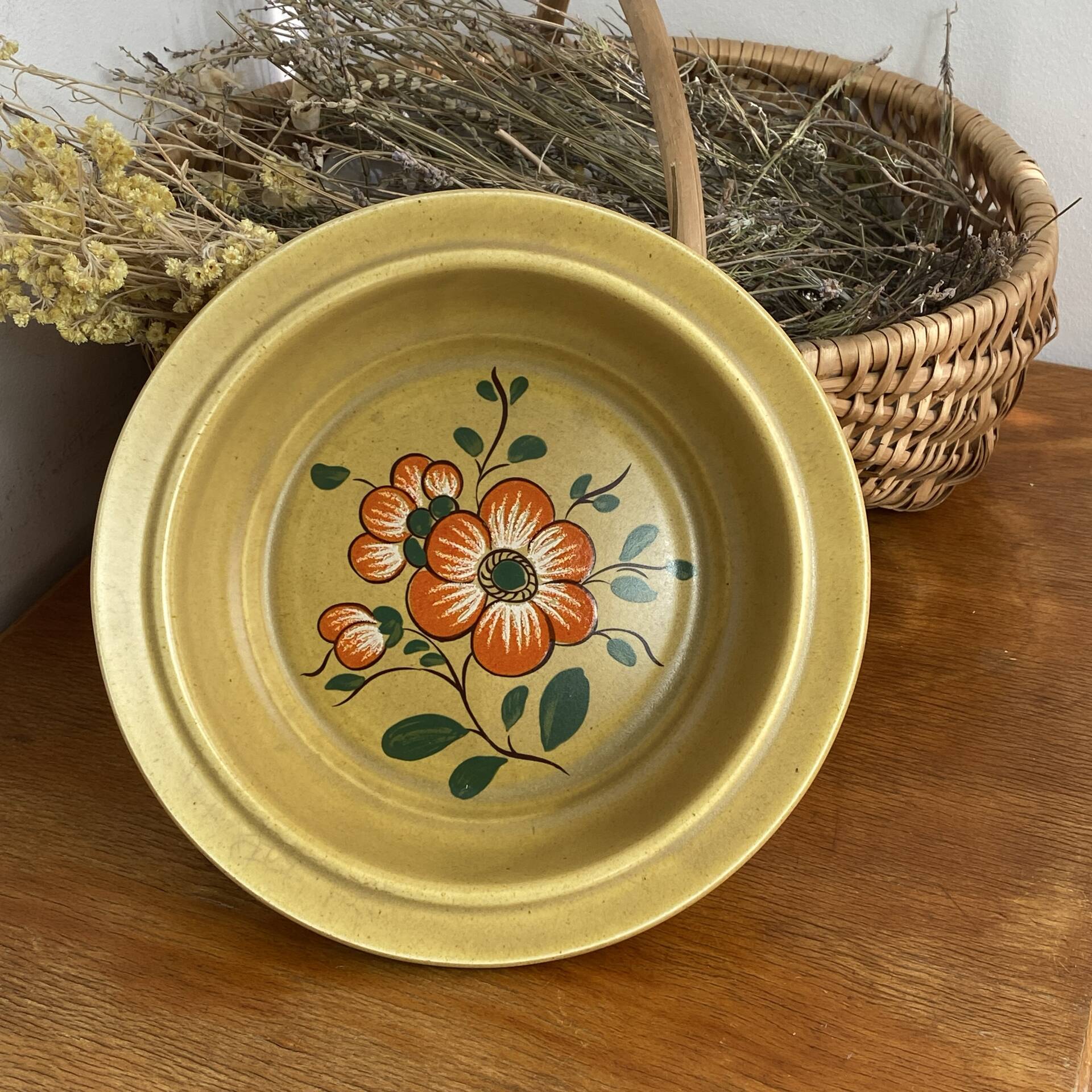 Earthenware salad bowl, Lunéville, 1970