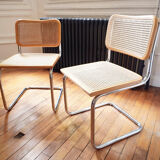 Pair of Chairs Cesca B32 by Marcel Breuer