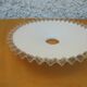 Scalloped opaline lampshade