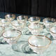 6 old champagne glasses 60s