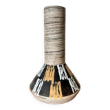 West Germany graphic ceramic vase, circa 1970