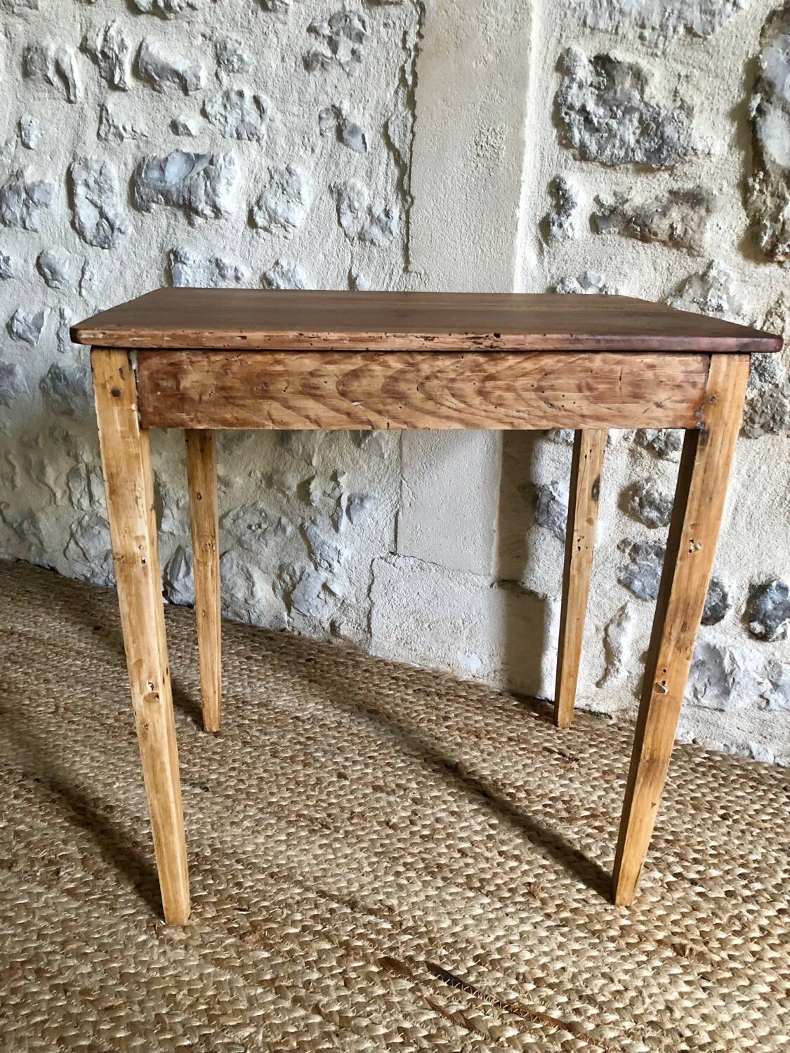 Small renovated wooden table