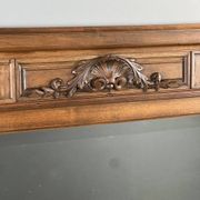 Carved wooden mirror, late 19th / early 20th century