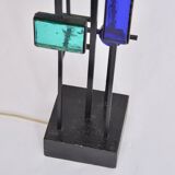 Pair of Mid-century Modern Iron and Glass Table Lamps by Svend Aage Holm Sørensen