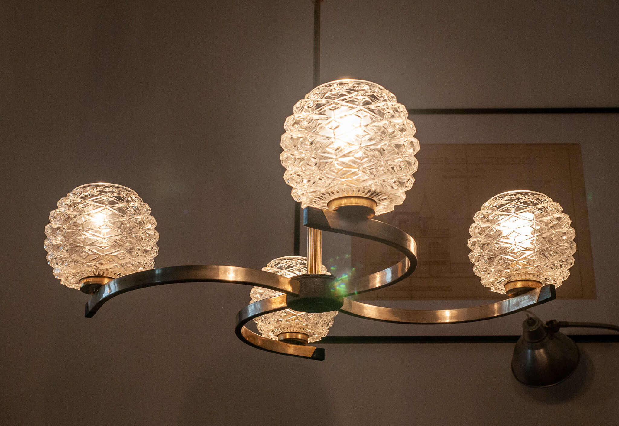 Spiral chandelier 1960