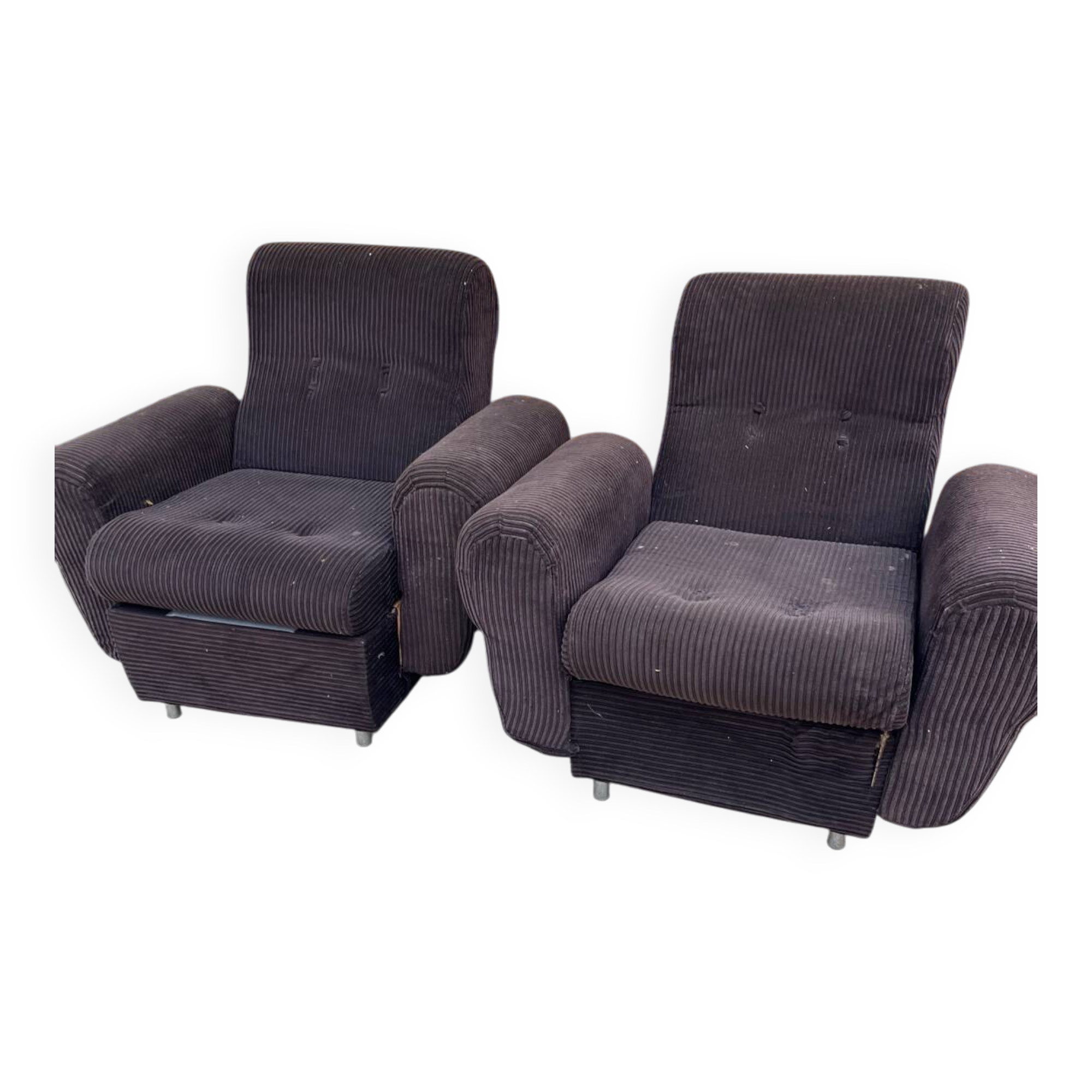Fauteuils velours