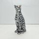 Snow Leopard Ceramic Statue